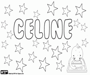 Coloriage Céline, nom français