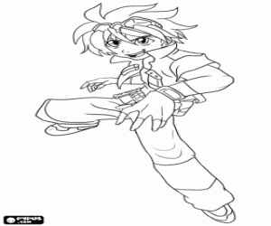 Coloriage Dan Kuso, Bakugan Brawlers
