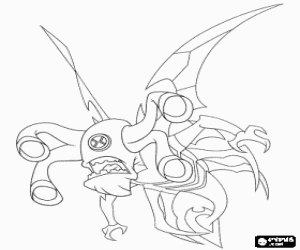 Coloriage Le Dard, insecte extraterrestre de Ben 10