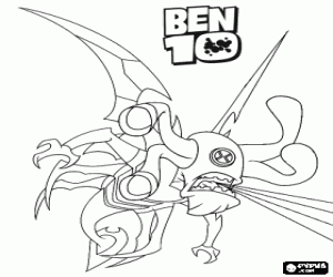 Coloriage Le Dard, un alien de Ben 10