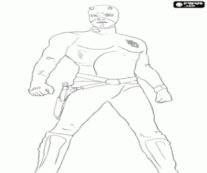 Coloriage Daredevil, un super-héros aveugle