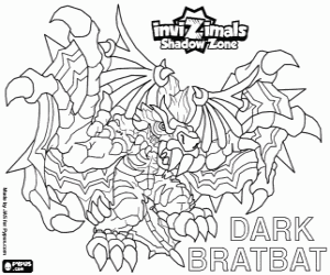 Coloriage Dark Bratbat, Invizimals Shadow Zone