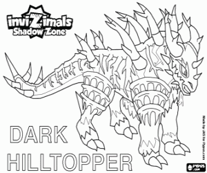 Coloriage Dark Hilltopper, Invizimals Shadow Zone