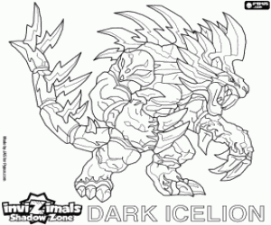 Coloriage Dark Icelion, Invizimals Shadow Zone