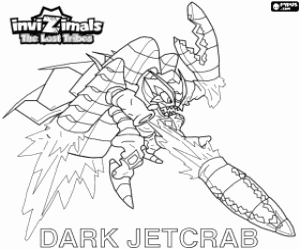 Coloriage Dark Jetcrab, Invizimals The Lost Tribes