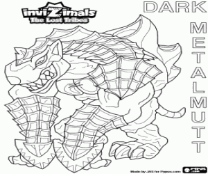 Coloriage Dark Metalmutt, Invizimals The Lost Tribes
