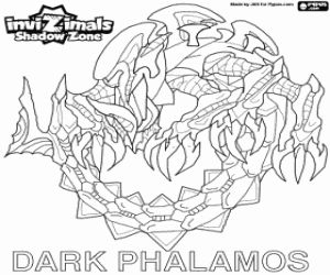Coloriage Dark Phalamos, Invizimals Shadow Zone