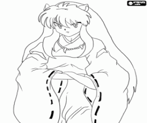 Coloriage Le demi-démon Inuyasha