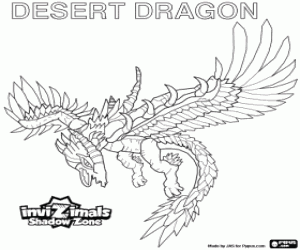 Coloriage Desert Dragon, Invizimals Shadow Zone