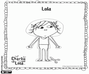 Coloriage Dessin de Lola à s'habiller