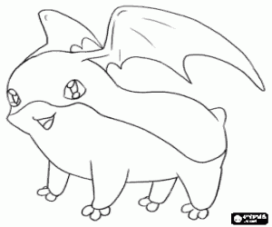 Coloriage Le digimon Patamon