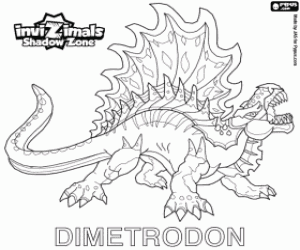 Coloriage Dimetrodon, Invizimals Shadow Zone