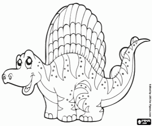 Coloriage Dimetrodon