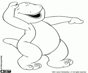 Coloriage Le dinosaure Barney
