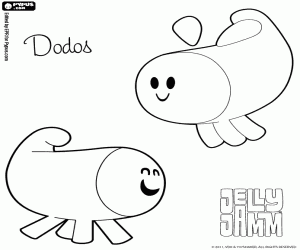 Coloriage Les Dodos de JellyJamm