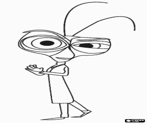 Coloriage Dr. Cafard, le scientifique