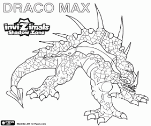 Coloriage Draco Max, Invizimals Shadow Zone
