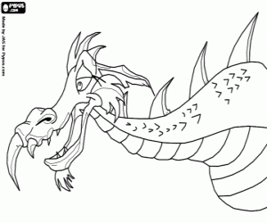 Coloriage Le dragon Margot, Muddle Earth