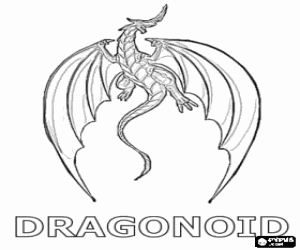 Coloriage Dragonoid, un dragon de Bakugan
