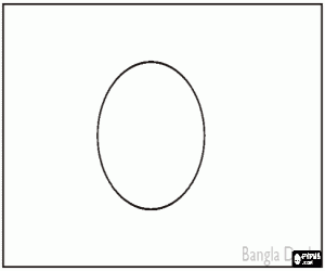 Coloriage Drapeau de Bangladesh