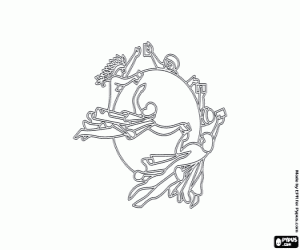 Coloriage Le drapeau de l'UPU