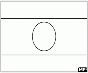 Coloriage Drapeau de le Laos