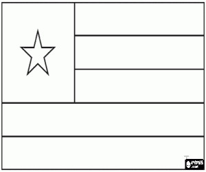 Coloriage Drapeau de le Togo