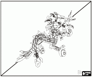 Coloriage Drapeau du Bhoutan
