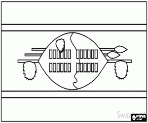 Coloriage Drapeau du Swaziland 
