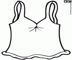 Coloriage Débardeur femme