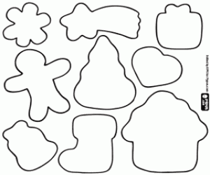 Coloriage Décorer des biscuits de Noël