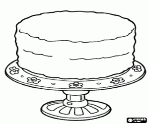 Coloriage Décorer le gâteau d'anniversaire