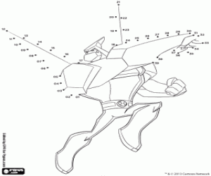 Coloriage Découvrez Diamondhead, point à point