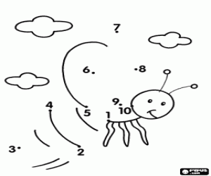 Coloriage Découvrez un insecte volant