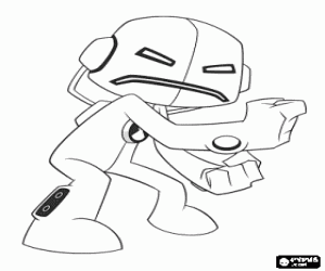 Coloriage Echo Echo, un alien de Ben 10