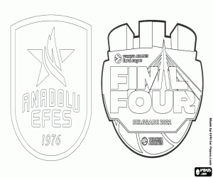 Coloriage Efes, champion Euroligue 2021-2022