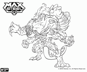 Coloriage Elementor de Max Steel