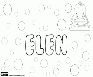 Coloriage Elen, nom gallois
