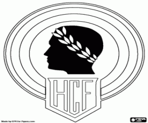Coloriage Emblème d'Hércules CF, Hércules Alicante