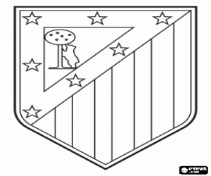 Coloriage Emblème de Club Atlético de Madrid 