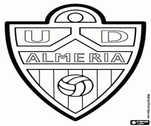 Coloriage Emblème de l'UD Almería