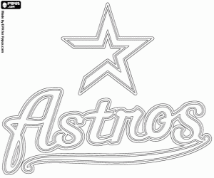 Coloriage Emblème des Astros de Houston
