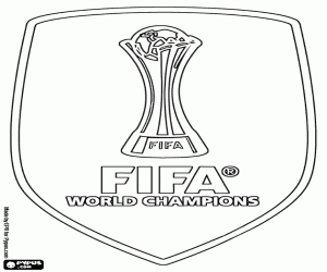 Coloriage Emblème du champion du monde de la FIFA