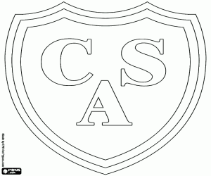 Coloriage Emblème du Club Atlético Sarmiento