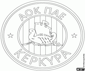 Coloriage Emblème de AOK Kerkyra