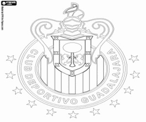 Coloriage Emblème de Chivas de Guadalajara