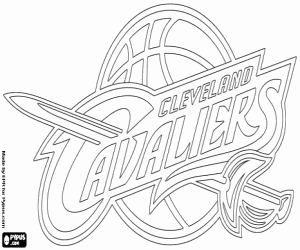 Coloriage Emblème de Cleveland Cavaliers