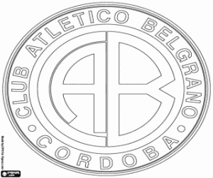 Coloriage Emblème de Club Atlético Belgrano