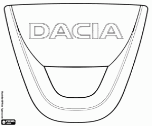 Coloriage Emblème de Dacia