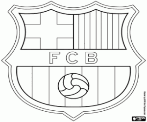 Coloriage Emblème de FC Barcelona